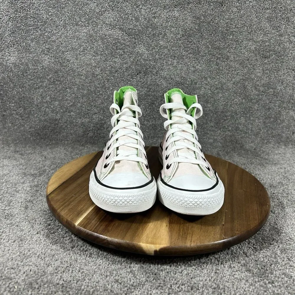 Converse Chuck Taylor All Star High Women’s Size 8 Green Pink Skate Shoes Used